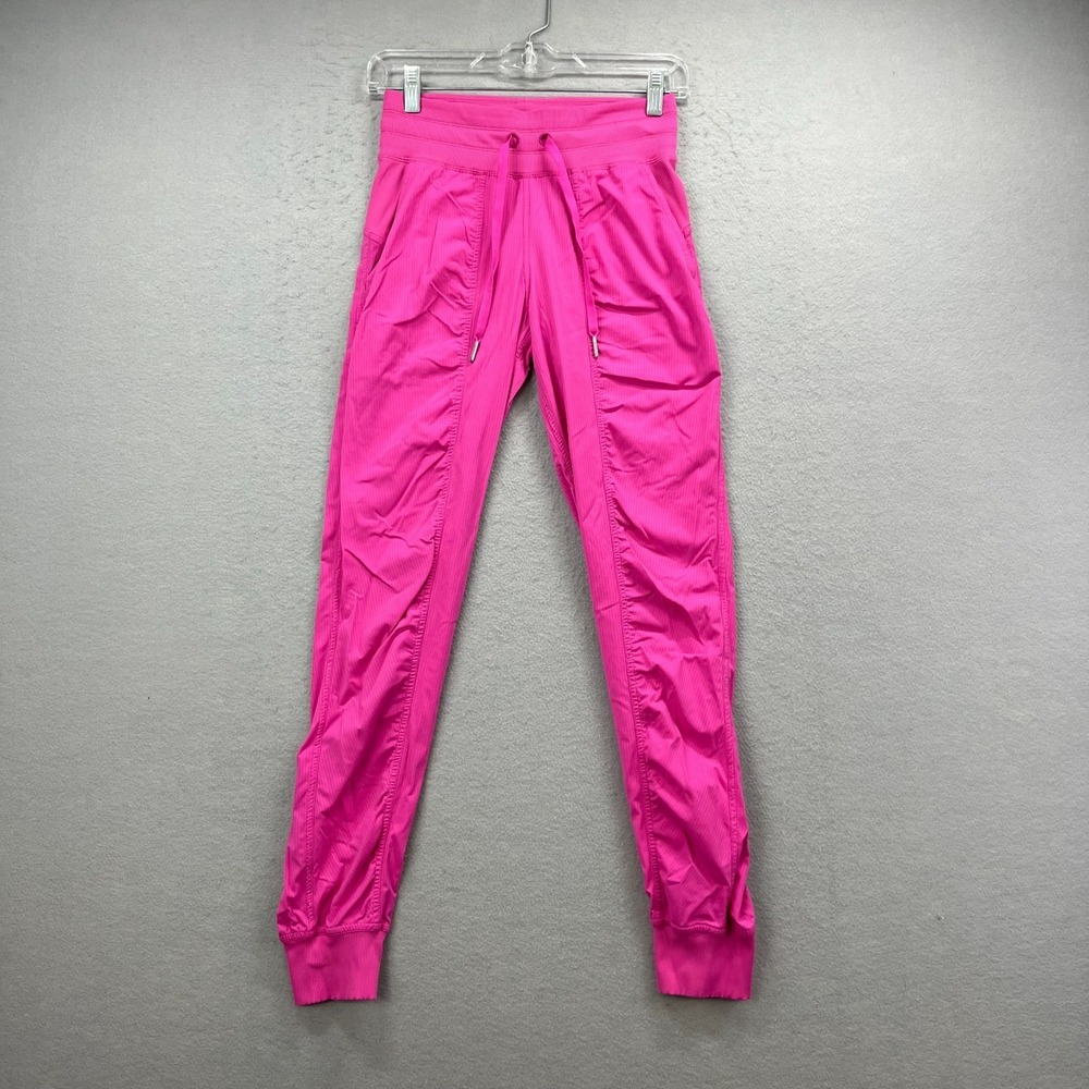 Lululemon Dance Studio Mid Rise Jogger Womens 2 Pink Athletic Barbiecore Gym
